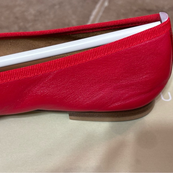 MARGAUX Size 7 WIDE The Demi Nappa Leather Ballet Flat in Scarlett Nappa - Picture 9 of 11